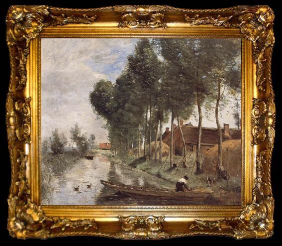framed  Jean Baptiste Simeon Chardin Landscape at Arleux du Nord, ta009-2
